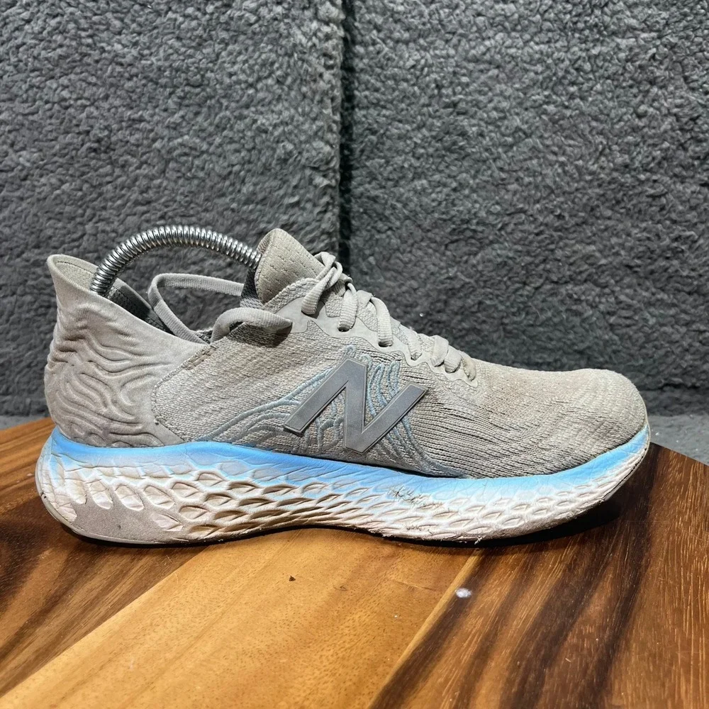 New Balance Fresh Foam Gray Blue Running Shoes Women's‎ Sneakers NO INSOLES